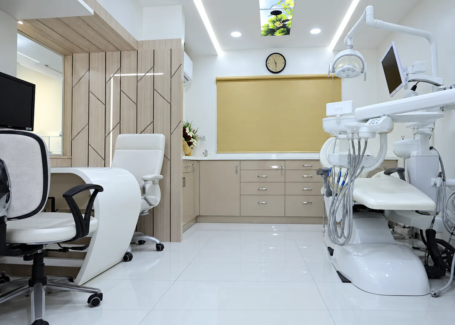 Modern dental chair in the treatment suite