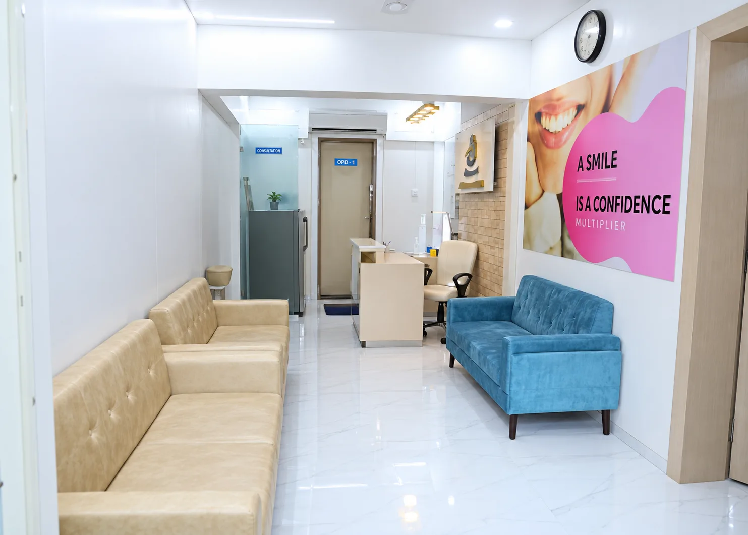 Seating area inside the clinic